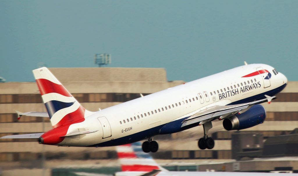 Avión hacia Londres
