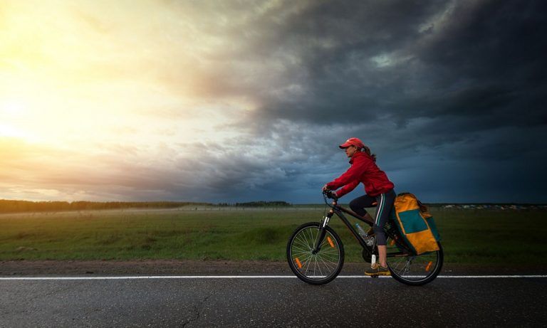 viajar en bicicleta