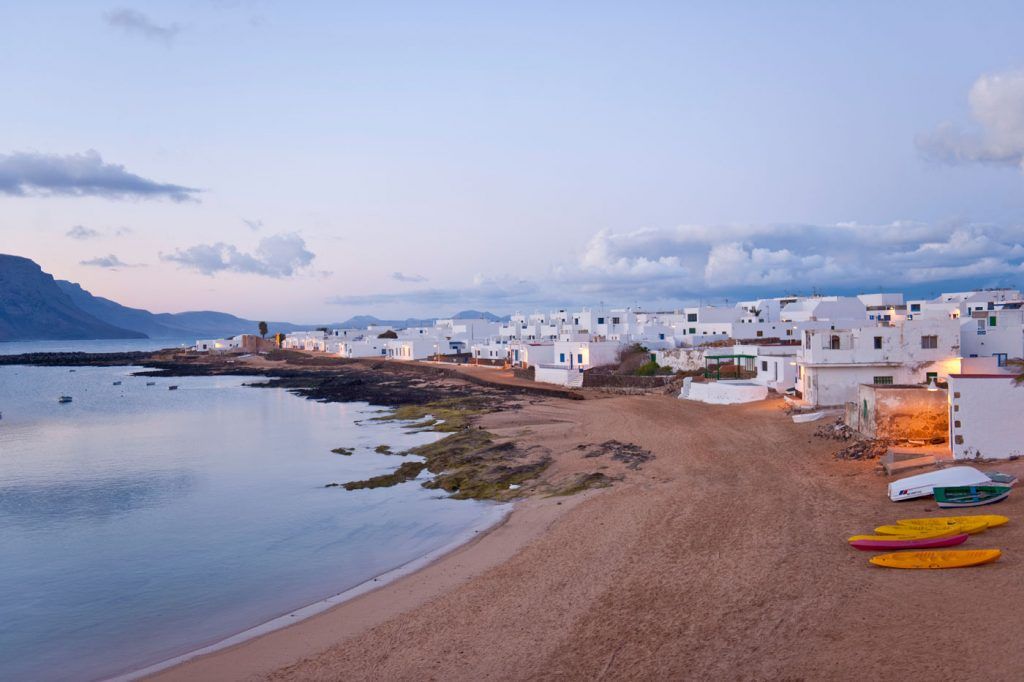 Isla la graciosa de las Islas Canarias