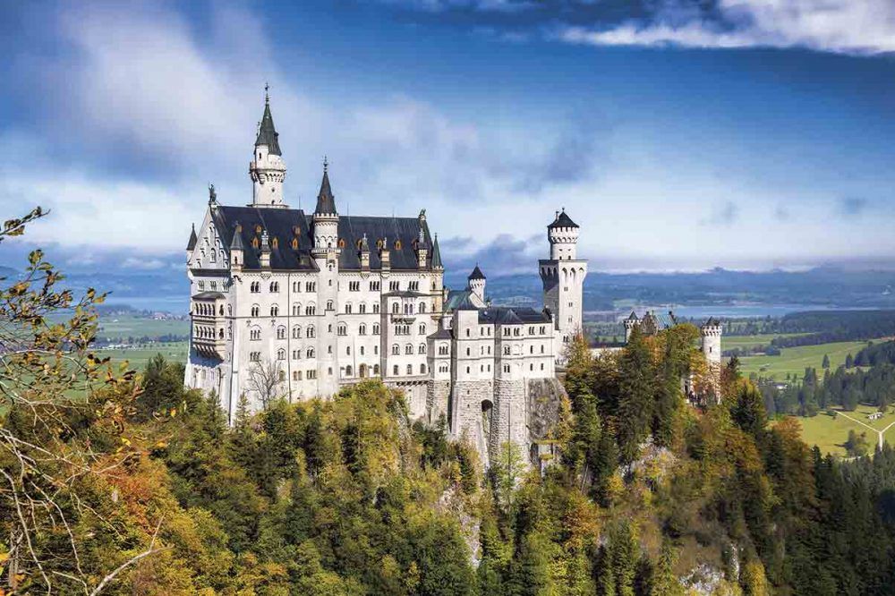 Vista del Castillo de Neuschwanstein