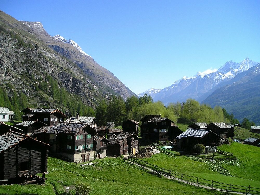 El pueblo suizo de Zermatt