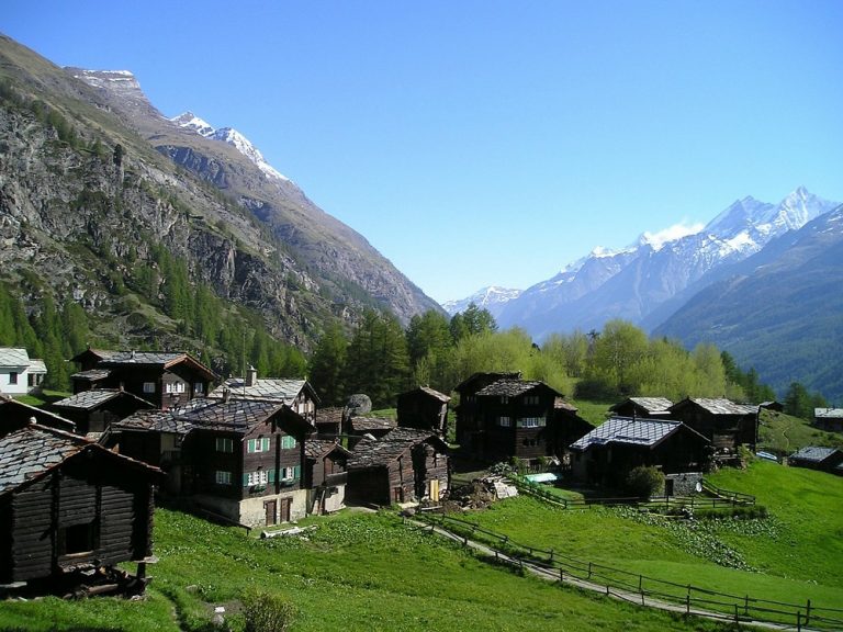 El pueblo suizo de Zermatt