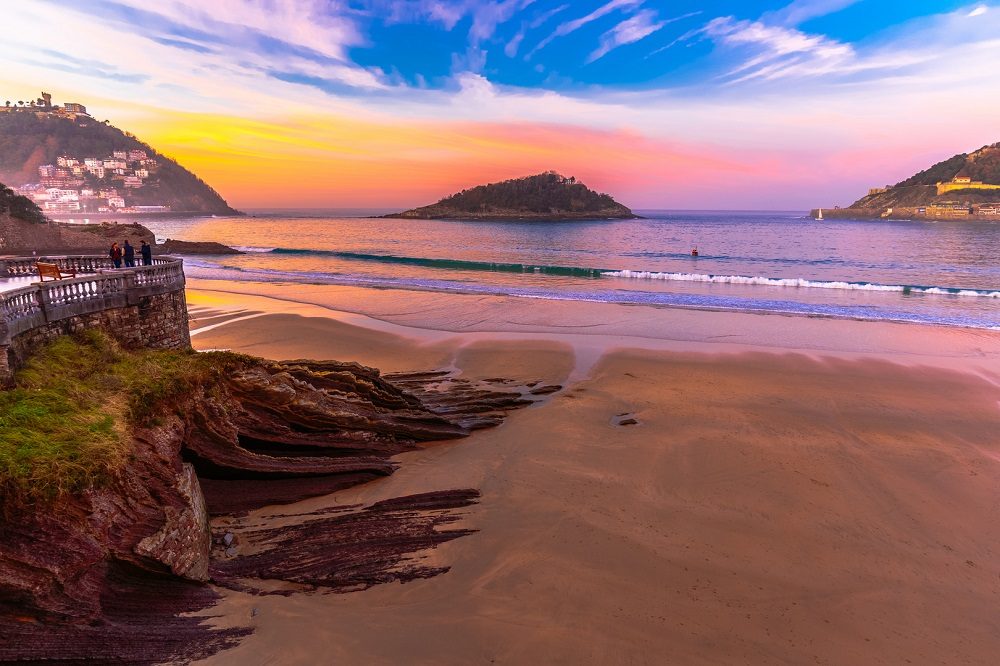 atardecer playa la concha