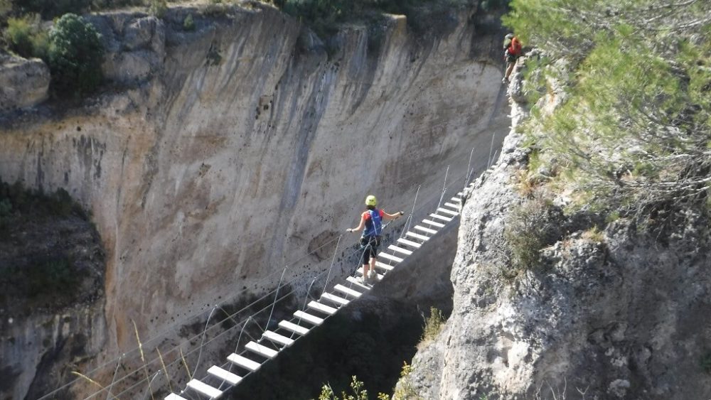 Escalada en vías ferrata