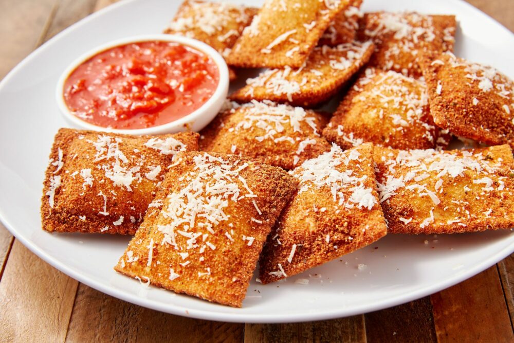 Raviolis fritos