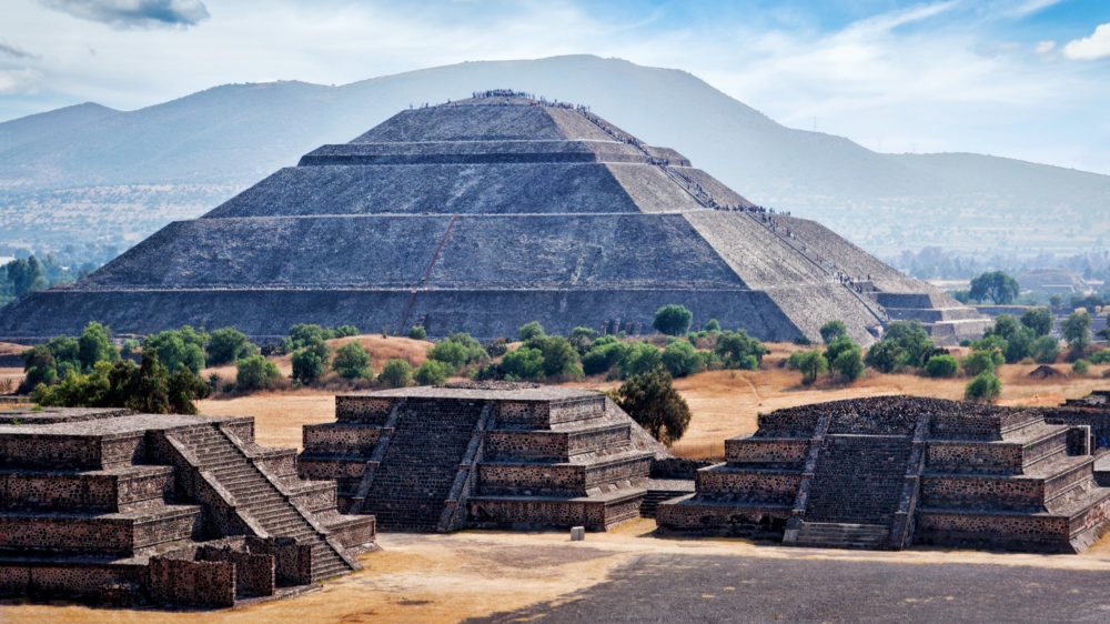 pirámides de las ruinas arqueológicas de Teotihuacan