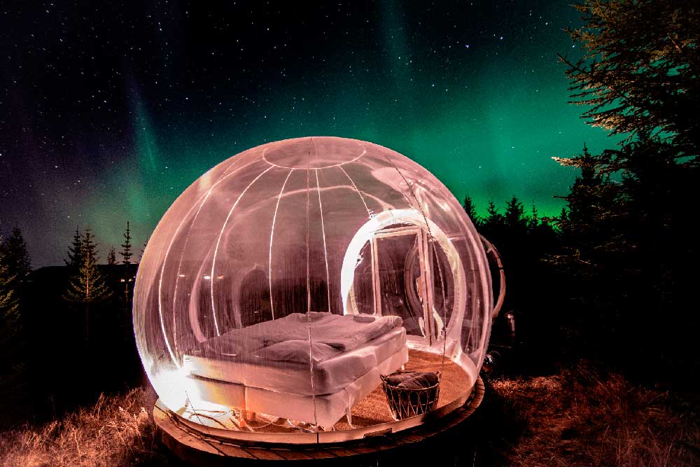 Hotel burbuja en Islandia
