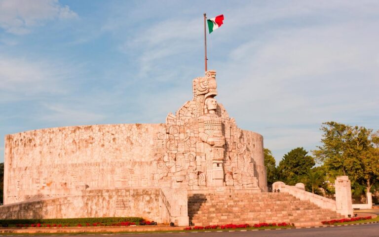 El monumento a la patria, uno de los más bonitos de Mérida Yucatán