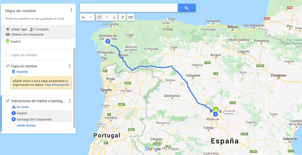 Es muy importante elegir un punto A y un punto B