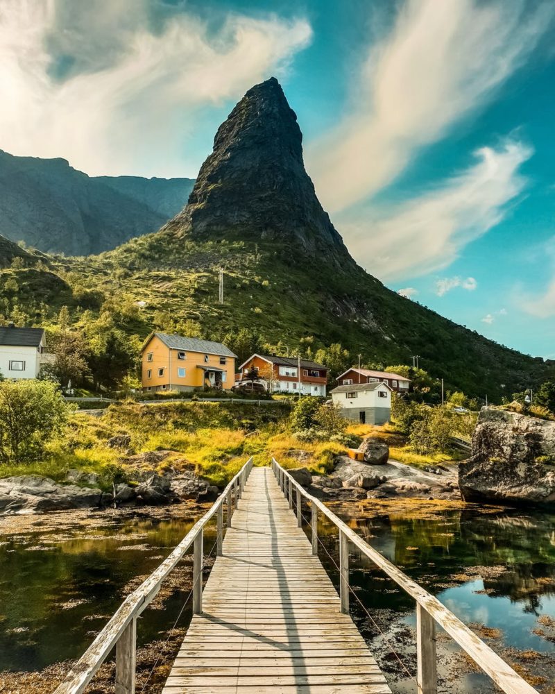 landscape photography of landmark mountain